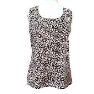 Cleo NWT Black, White and Coral Tank Top - Size Medium